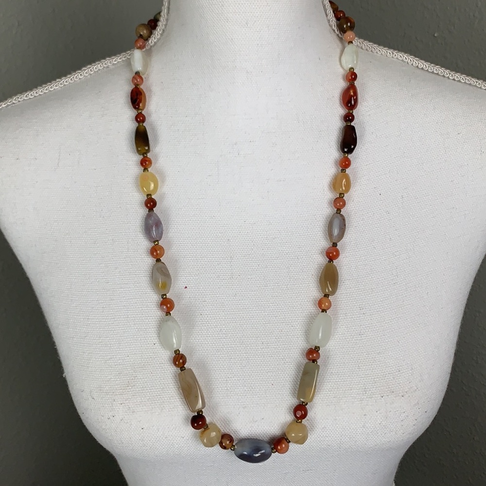 Natural Agate Stone Necklace